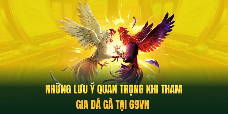 Những lưu ý quan trọng khi tham gia đá gà tại 69VN